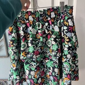 LOFT Vibrant Floral Mini Skirt